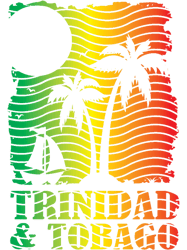 Trinidad and Tobago Island SceneItes Gold and Green