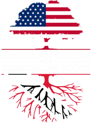 American Grown with Trinidadian Roots Trinidad and Tobago Design