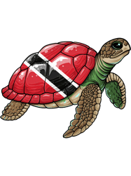 Turtle flag of Trinidad and Tobago,Trinidad and Tobago Turtle ,Trinidad and Tobago mens, funny Trini