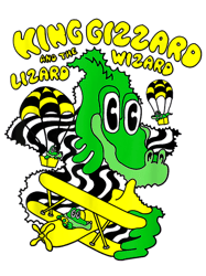 King Funny Gizzard The Lizard Gift Wizard