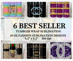 6 PNG files Chanel Louis Vuitton Tumbler Wrap Tumbler 20oz Tumbler Wrap Fashion Tumbler Wrap PNG Bundle, Tumbler Bundle,