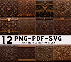 12PNG,SVG,PDF Fashion Tumbler Chanel Lv Louis Vuitton Tumbler 20oz Tumbler Wrap LouisTumbler Wrap PNG Bundle