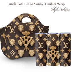 Louis Vuitton Pattern Lv pattern artwork, lv tumblr, Lunch Tote Design 20oz Tumbler Wrap Fashion Tumbler