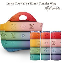 Louis Vuitton Pattern Lv pattern Party Tote, lv tumblr, Lunch Tote Design 20oz Tumbler Wrap Fashion Tumbler