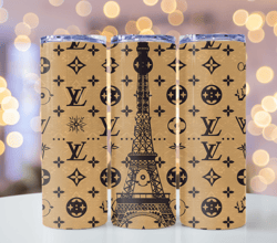 Louis Vuitton Pattern 11017 i love Paris Lv tumbler wrap Louis Vuitton Tumbler 20oz Tumbler Wrap Fashion Tumbler