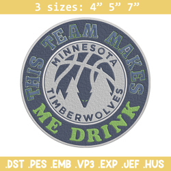 timberwolves basketball embroidery design, nba embroidery, sport embroidery, embroidery design, logo sport embroidery.
