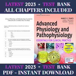 Test Bank Advanced Physiology and Pathophysiology Essentials for Clinical Practice 1st Edition Tkacs   | All Chapters
