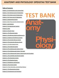 TEST BANK  Anatomy and Physiology 1st Edition by Openstax Test Bank Latest 2023 | All Chapters