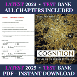 Test Bank Cognition Exploring the Science of the Mind 7th Edition Daniel Reisberg Latest 2023 | All Chapters Included