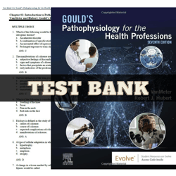 Test Bank Gould's Pathophysiology for the Health Professions, 7th Edition VanMeter | All Chapters Included