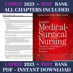 Test Bank Lewis's Medical-Surgical Nursing: Assessment and Management of Clinical Problems, Single Volume 11th Edition b