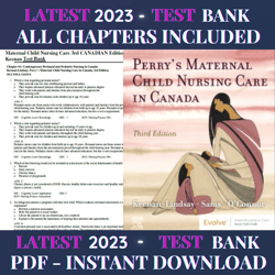 Test Bank Maternal Child Nursing Care 3rd Canadian Edition Keenan Lindsay | All Chapters Included