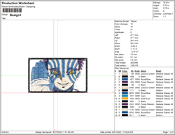 Akazaface Embroidery, Machine Embroidered Digital Design Files