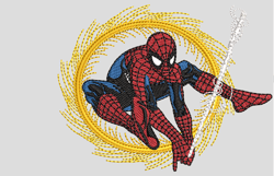 Spiderman Embroidery, Embroidery File, Ten Embroidery, Machine Embroidered Digital Design Files