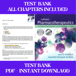 Test Bank Lehne's Pharmacotherapeutics for Advanced Practice Providers 1st Edition by Laura D. Rosenthal
