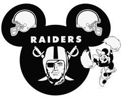 Oakland Raiders Minnie Mouse Svg, Oakland Raiders Logo Svg, NFL Svg, Sport Svg, Football Svg, Digital download