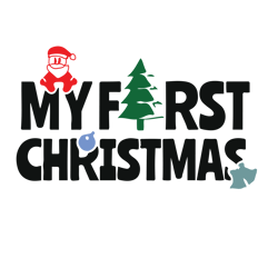 my first christmas svg, baby first christmas svg, baby xmas svg, christmas baby svg, holidays svg, digital download (4)