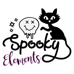 Spooky Elements Svg, Halloween Svg, Halloween Vector, Autumn Svg, Halloween Shirt Svg, Cut File Cricut, Silhouette