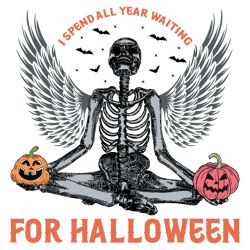 I Spend All Year Waiting For Halloween PNG, Halloween Sublimation Design, Digital Download