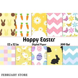 happy easter seamless pattern