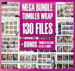 mega tumbler wrap bundle sublimation png | sublimation tumbler bundle | digital download
