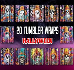 halloween tumbler wraps bundle | sublimation tumbler bundle | digital download