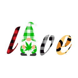 love gnome svg, st. patrick's day svg, cannabis svg, cannabis clipart, weed svg, marijuana svg, weed leaf svg