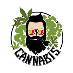 dad beard cannabis svg, cannabis svg, cannabis clipart, weed svg, marijuana svg, weed leaf svg, digital download