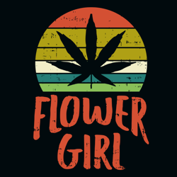 vintage flower girl svg, cannabis svg, cannabis clipart, weed svg, marijuana svg, weed leaf svg, digital download