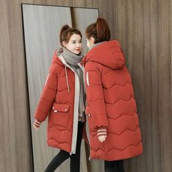Winter Women Jacket Coats Long Parkas Female Down Cotton Hooded Overcoat - ladies overcoat - female overcoats