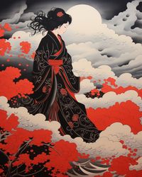 Japanese Ukiyo-e Print PRINTABLE Art, Japanese Gallery Wall Art Digital Print Instant Download 1