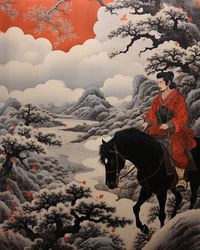 Japanese Ukiyo-e Print PRINTABLE Art, Japanese Gallery Wall Art Digital Print Instant Downoad 24