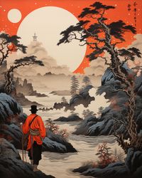 Japanese Ukiyo-e Print PRINTABLE Art, Japanese Gallery Wall Art Digital Print Instant Download 183