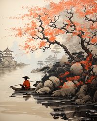 Japanese Ukiyo-e Print PRINTABLE Art, Japanese Gallery Wall Art Digital Print Instant Download 189