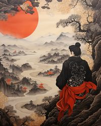 Japanese Ukiyo-e Print PRINTABLE Art, Japanese Gallery Wall Art Digital Print Instant Download 191