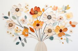 PRINTABLE DIGITAL DOWNLOAD Abstract Flowers Floral Gifts 26 Bedroom Living room Nursery room Clipart JPG