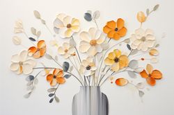 PRINTABLE DIGITAL DOWNLOAD Abstract Flowers Floral Gifts 3 Bedroom Living room Nursery room Clipart JPG