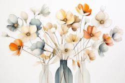 PRINTABLE DIGITAL DOWNLOAD Abstract Flowers Floral Gifts 21 Bedroom Living room Nursery room Clipart JPG