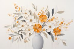 PRINTABLE DIGITAL DOWNLOAD Abstract Flowers Floral Gifts 7 Bedroom Living room Nursery room Clipart JPG
