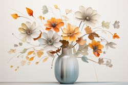 PRINTABLE DIGITAL DOWNLOAD Abstract Flowers Floral Gifts 15 Bedroom Living room Nursery room Clipart JPG
