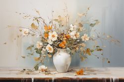 PRINTABLE DIGITAL DOWNLOAD Abstract Flowers Floral Gifts 263 Bedroom Living room Nursery room Clipart JPG