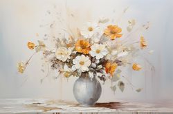PRINTABLE DIGITAL DOWNLOAD Abstract Flowers Floral Gifts 250 Bedroom Living room Nursery room Clipart JPG