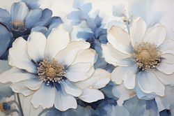 PRINTABLE DIGITAL DOWNLOAD Abstract Flowers Floral Gifts 190 Bedroom Living room Nursery room Clipart JPG