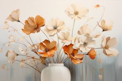PRINTABLE DIGITAL DOWNLOAD Abstract Flowers Floral Gifts 8 Bedroom Living room Nursery room Clipart JPG