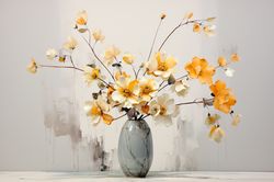 PRINTABLE DIGITAL DOWNLOAD Abstract Flowers Floral Gifts 245 Bedroom Living room Nursery room Clipart JPG