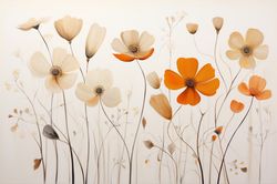 PRINTABLE DIGITAL DOWNLOAD Abstract Flowers Floral Gifts 22 Bedroom Living room Nursery room Clipart JPG