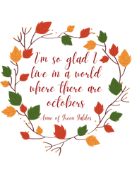 Anne of Green Gables October Quote
