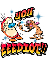 ren and stimpy you eeediot airbrushed
