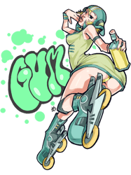 Jet Set Radio Game Action Developed By Smilebit Controls A Gang Of Youths Wo Use Inline Skates To W