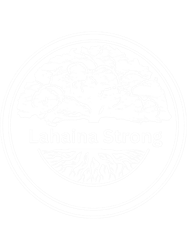Lahaina Strong Banyan Tree White Front DesignBlack